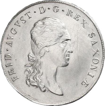 Awers monety - Talar 1817 S.G.H. "Górniczy" - cena srebrnej monety - Saksonia-Albertyna, Fryderyk August I