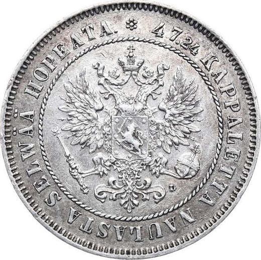 Аверс монеты - 2 марки 1907 года L - цена серебряной монеты - Финляндия, Великое княжество