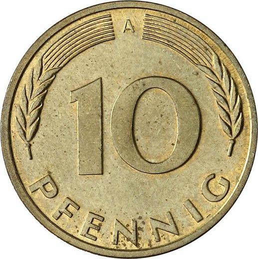 Аверс монеты - 10 пфеннигов 1990 года A - цена  монеты - Германия, ФРГ