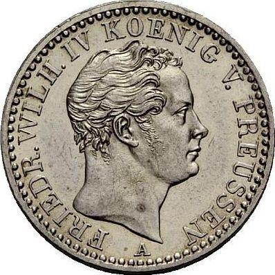 Anverso 1/6 tálero 1845 A - valor de la moneda de plata - Prusia, Federico Guillermo IV