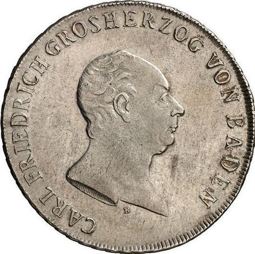 Awers monety - Talar 1811 B - cena srebrnej monety - Badenia, Karol Fryderyk