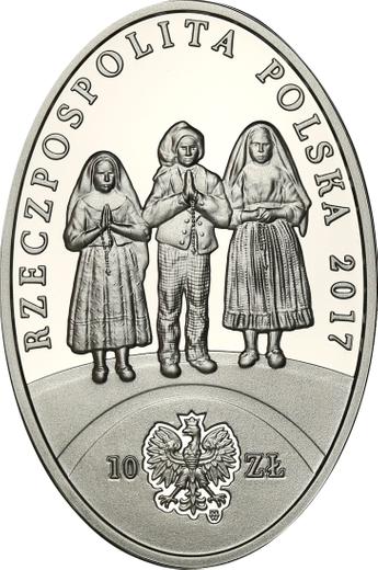 Obverse 10 Zlotych 2017 MW "100th Anniversary of the Apparitions of Fatima" - Silver Coin Value - Poland, III Republic after denomination