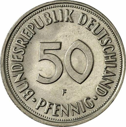 Anverso 50 Pfennige 1969 F - valor de la moneda  - Alemania, RFA