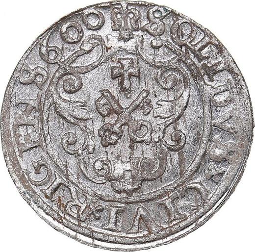 Реверс монеты - Шеляг 1600 года "Рига" - цена серебряной монеты - Польша, Сигизмунд III Ваза