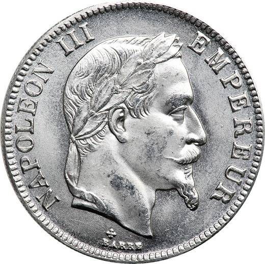 Obverse 100 Francs 1858 A "Type 1855-1860" Paris Platinum - France, Napoleon III