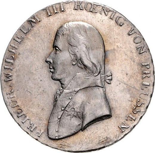 Аверс монеты - Талер 1802 года A - цена серебряной монеты - Пруссия, Фридрих Вильгельм III