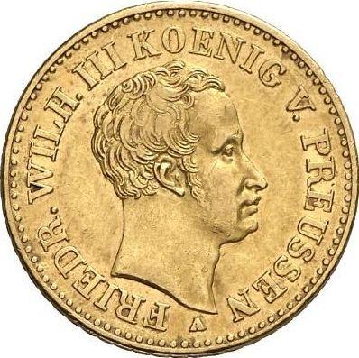 Awers monety - Friedrichs d'or 1836 A - cena złotej monety - Prusy, Fryderyk Wilhelm III