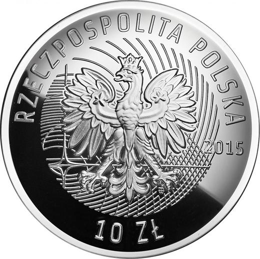 Obverse 10 Zlotych 2015 MW "100 Years of Warsaw University of Technology" - Silver Coin Value - Poland, III Republic after denomination