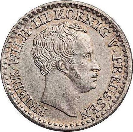 Anverso 1 Silber Groschen 1822 D - valor de la moneda de plata - Prusia, Federico Guillermo III