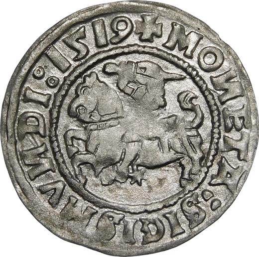 Аверс монеты - Полугрош (1/2 гроша) 1519 года "Литва" - цена серебряной монеты - Польша, Сигизмунд I Старый