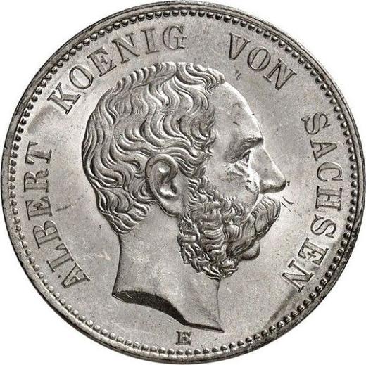 Anverso 2 marcos 1883 E "Sajonia" - valor de la moneda de plata - Alemania, Imperio alemán