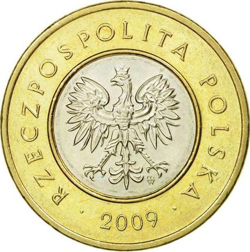 Аверс монеты - 2 злотых 2009 года MW - цена  монеты - Польша, III Республика после деноминации