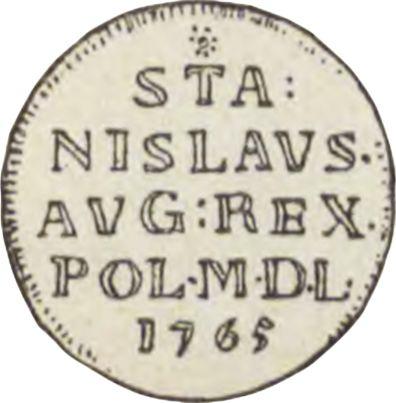 Аверс монеты - Пробный 1 грош 1765 года - цена  монеты - Польша, Станислав II Август
