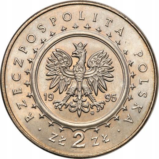 Obverse 2 Zlote 1995 MW ET "Lazienki Royal Palace" -  Coin Value - Poland, III Republic after denomination