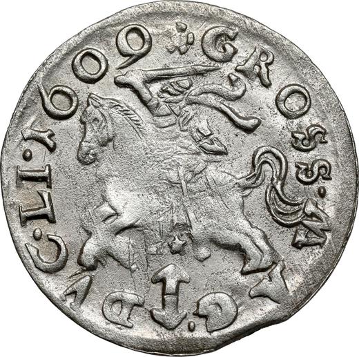 Anverso 1 grosz 1609 "Lituania" - valor de la moneda de plata - Polonia, Segismundo III