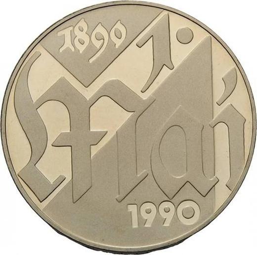 Anverso 10 marcos 1990 A "1 de mayo" - valor de la moneda  - Alemania, República Democrática Alemana (RDA)