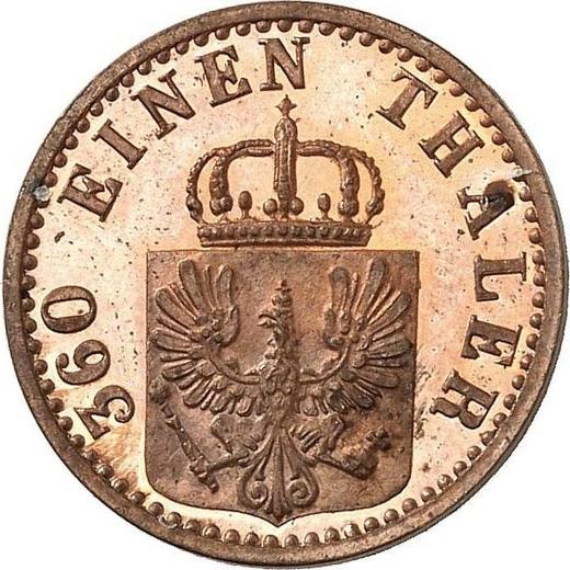 Аверс монеты - 1 пфенниг 1870 года A - цена  монеты - Пруссия, Вильгельм I