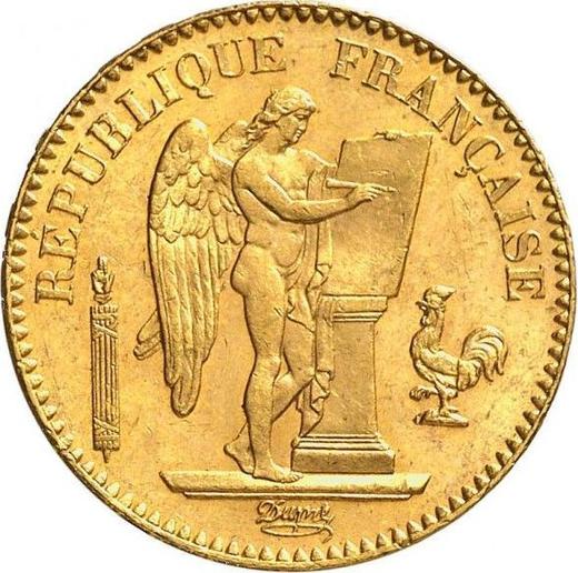Obverse 20 Francs 1871 A "Type 1871-1898" Paris - France, Third Republic