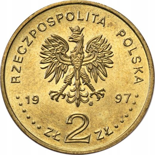 Аверс монеты - 2 злотых 1997 года MW NR "200 лет со дня рождения Павла Эдмунда Стшелецкого" - цена  монеты - Польша, III Республика после деноминации