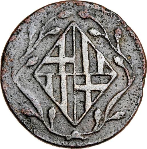 Аверс монеты - 4 куарто 1814 года "Литьё" - цена  монеты - Испания, Жозеф Бонапарт