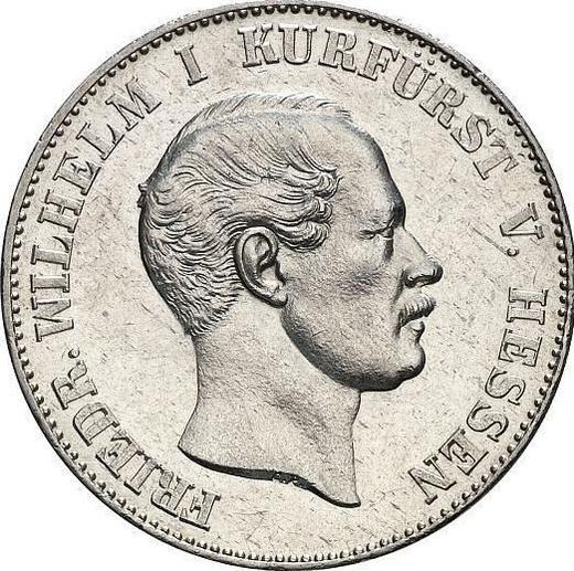 Аверс монеты - Талер 1864 года C.P. - цена серебряной монеты - Гессен-Кассель, Фридрих Вильгельм I
