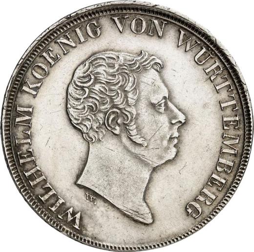 Аверс монеты - Талер 1837 года W - цена серебряной монеты - Вюртемберг, Вильгельм I