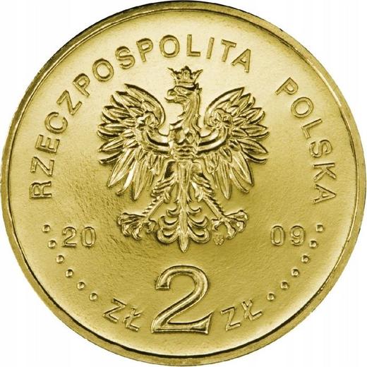 Anverso 2 eslotis 2009 MW ET "180 aniversario del Banco Central de Polonia" - valor de la moneda  - Polonia, República moderna