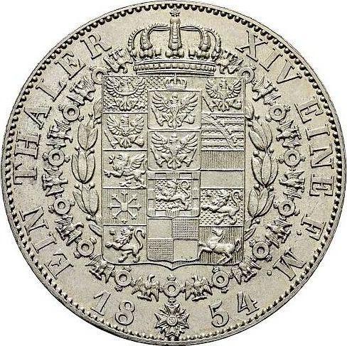 Reverso Tálero 1854 A - valor de la moneda de plata - Prusia, Federico Guillermo IV