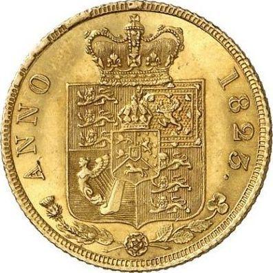 Reverso Medio soberano 1823 BP - valor de la moneda de oro - Gran Bretaña, Jorge IV