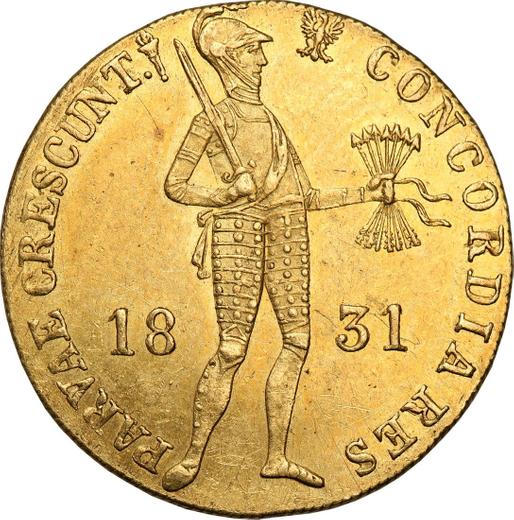Anverso Ducado 1831 "Levantamiento de Noviembre" - valor de la moneda de oro - Polonia, Zarato de Polonia