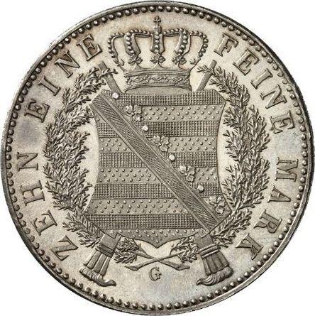 Rewers monety - Talar 1836 G "Śmierć króla" Rant "GOTT SEGNE SACHSEN" - cena srebrnej monety - Saksonia-Albertyna, Antoni