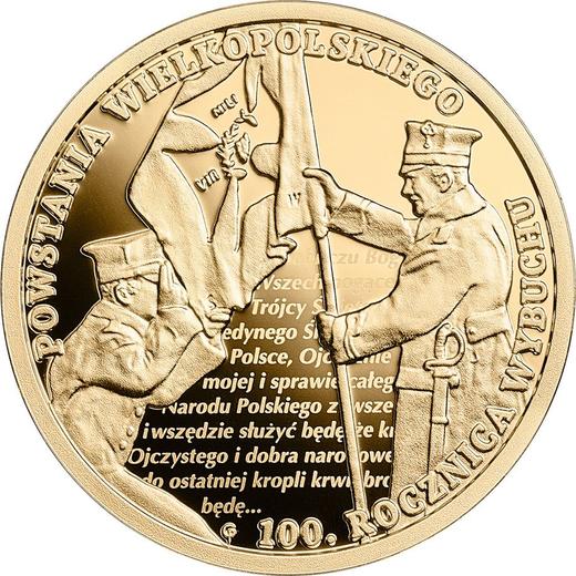 Reverso 200 eslotis 2018 "90 aniversario de la Sublevación de Gran Polonia" - valor de la moneda de oro - Polonia, República moderna