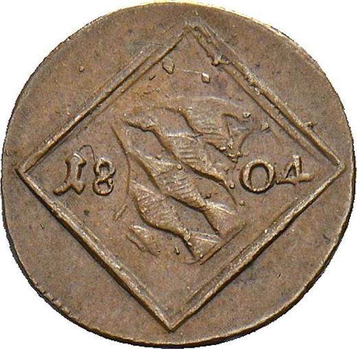 Awers monety - 1 halerz 1804 - cena  monety - Bawaria, Maksymilian I