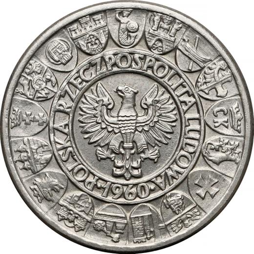 Avers Probe 100 Zlotych 1960 "1000 Jahre Polen" Nickel Ohne Minzzeichen - Münze Wert - Polen, Volksrepublik Polen