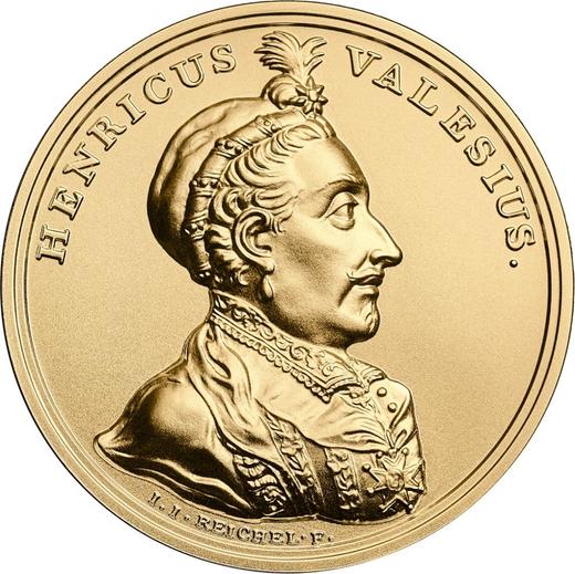 Reverso 500 eslotis 2018 "Enrique de Valois" - valor de la moneda de oro - Polonia, República moderna