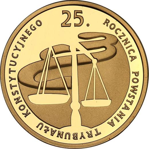 Reverso 100 eslotis 2010 MW KK "25 aniversario de la Corte Constitucional" - valor de la moneda de plata - Polonia, República moderna