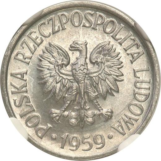 Awers monety - 5 groszy 1959 - cena  monety - Polska, PRL