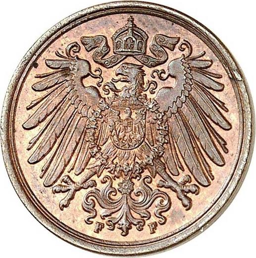 Реверс монеты - 1 пфенниг 1899 года F "Тип 1890-1916" - цена  монеты - Германия, Германская Империя