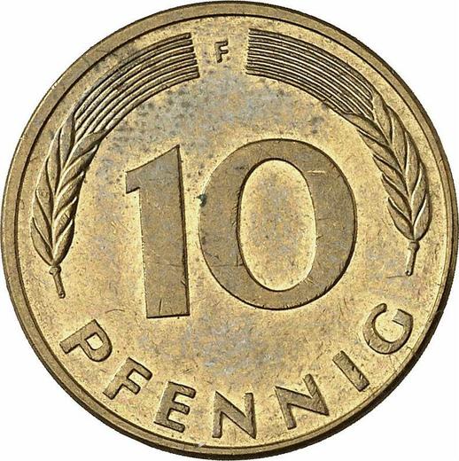 Аверс монеты - 10 пфеннигов 1982 года F - цена  монеты - Германия, ФРГ