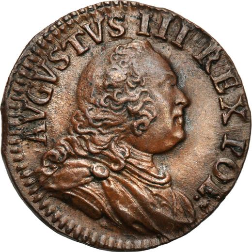 Anverso Szeląg 1749 "de corona" - valor de la moneda  - Polonia, Augusto III