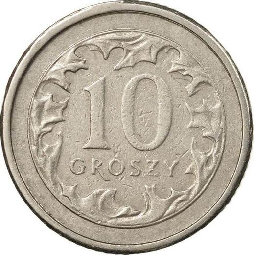 Revers 10 Groszy 1992 MW - Münze Wert - Polen, III Republik Polen nach Stückelung