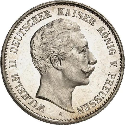 Anverso 2 marcos 1898 A "Prusia" - valor de la moneda de plata - Alemania, Imperio alemán