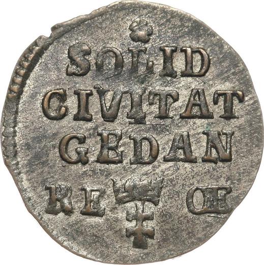 Реверс монеты - Шеляг 1761 года REOE "Гданьский" - цена  монеты - Польша, Август III