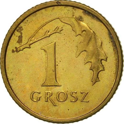Revers 1 Groschen 2003 MW - Münze Wert - Polen, III Republik Polen nach Stückelung