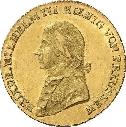 Аверс монеты - 2 фридрихсдора 1802 года A - цена золотой монеты - Пруссия, Фридрих Вильгельм III