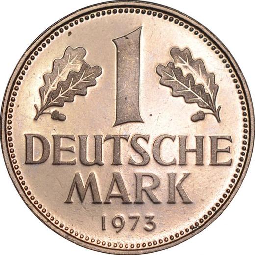 Awers monety - 1 marka 1973 F - cena  monety - Niemcy, RFN