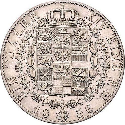 Реверс монеты - Талер 1856 года A - цена серебряной монеты - Пруссия, Фридрих Вильгельм IV