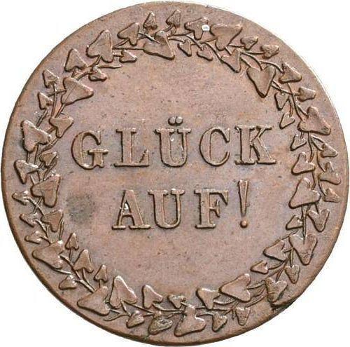 Reverse 1 Pfennig no date (1839) "Visit to the mint in Clausthal" -  Coin Value - Hanover, Ernest Augustus