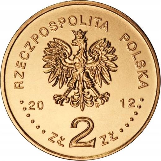 Аверс монеты - 2 злотых 2012 года MW ET "Кшемёнки-Опатовские" - цена  монеты - Польша, III Республика после деноминации