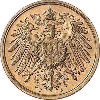 Реверс монеты - 2 пфеннига 1910 года J "Тип 1904-1916" - цена  монеты - Германия, Германская Империя